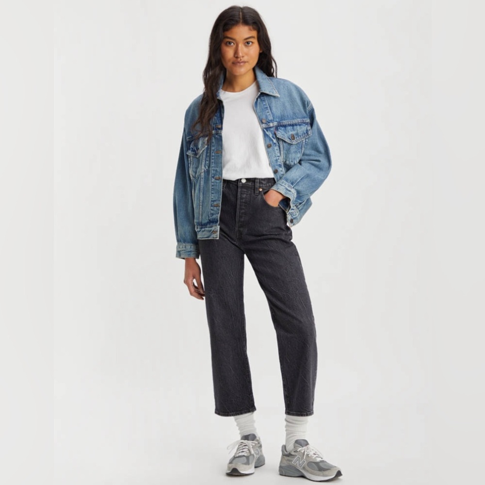 Levi’s Premium Straight Ankle Ribcage Denim Jeans Soda Spring 30W x 29L